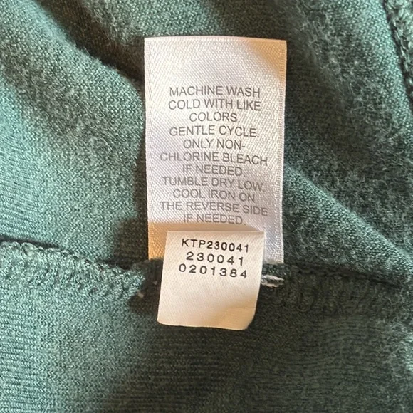 Beautiful J. Jill green velvet sweatshirt size large - Picture 4 of 5